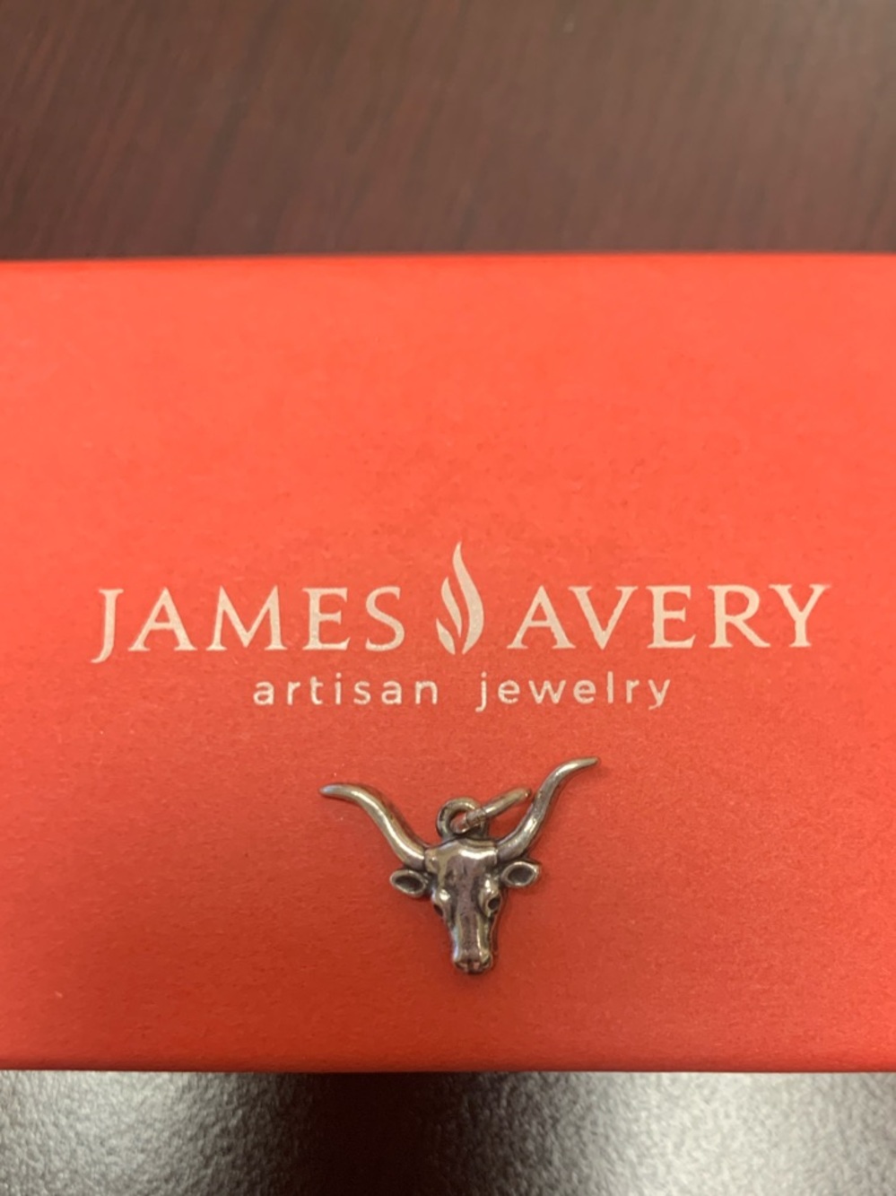 RETIRED James Avery  Longhorn charm